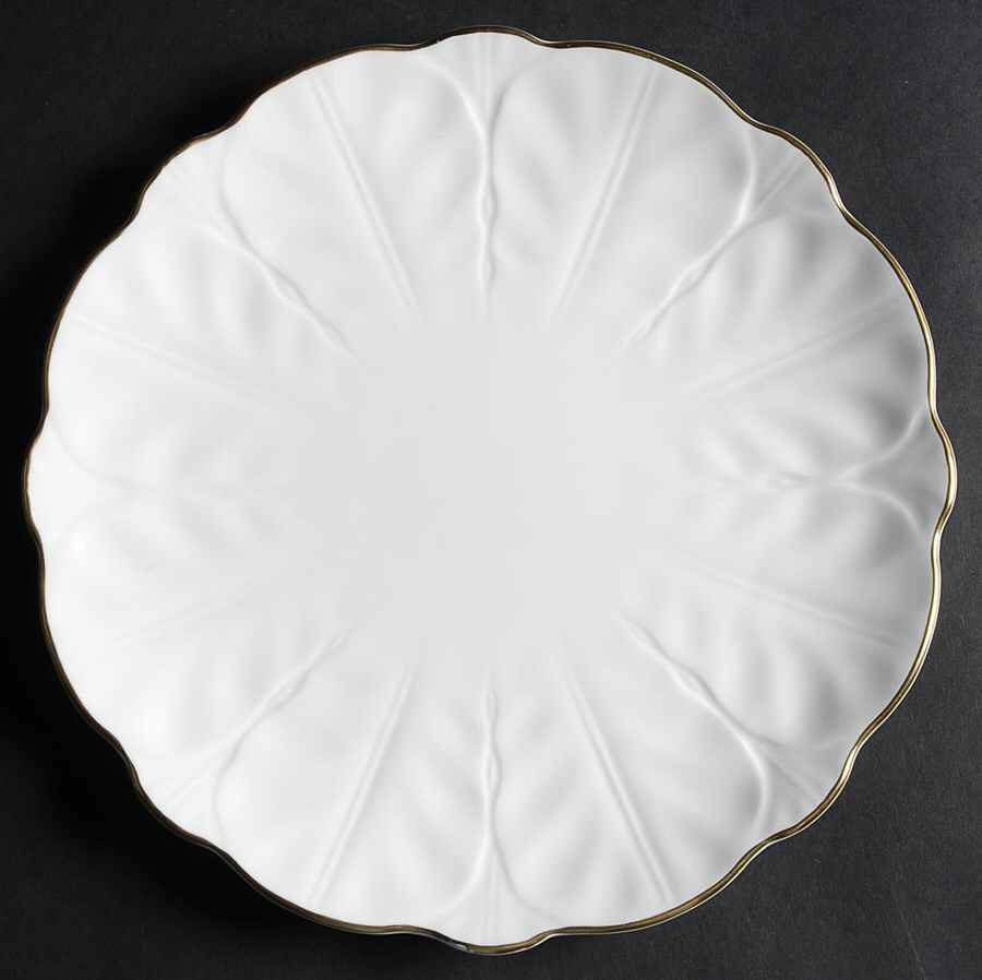 Golden Crocus (Coupe) Luncheon Plate by John  Aynsley & Sons-1