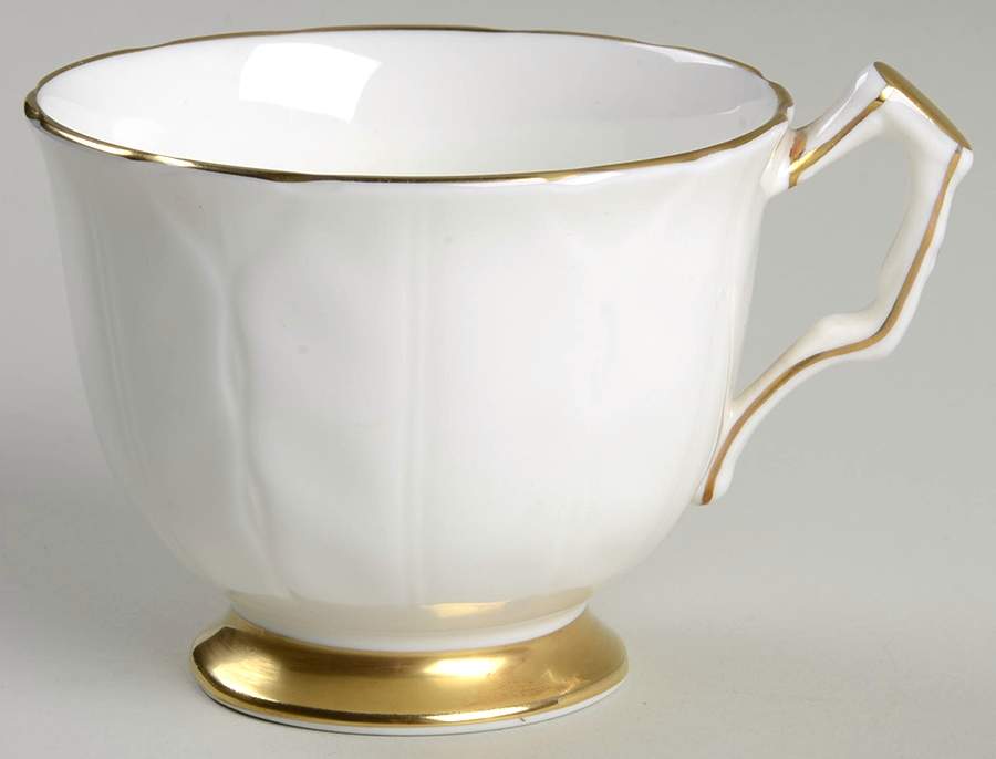 Golden Crocus (Coupe) Footed Cup by John  Aynsley & Sons-1