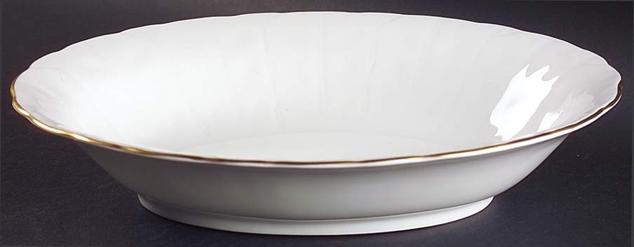 Golden Crocus (Coupe) 10" Oval Vegetable Bowl by John  Aynsley & Sons-1