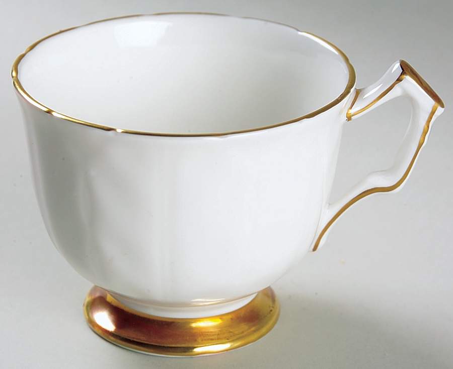 Golden Crocus (Coupe) Footed Cup by John  Aynsley & Sons-1