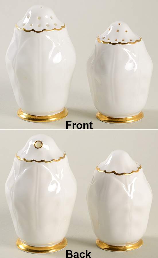 Golden Crocus (Coupe) Salt & Pepper Set by John  Aynsley & Sons-1