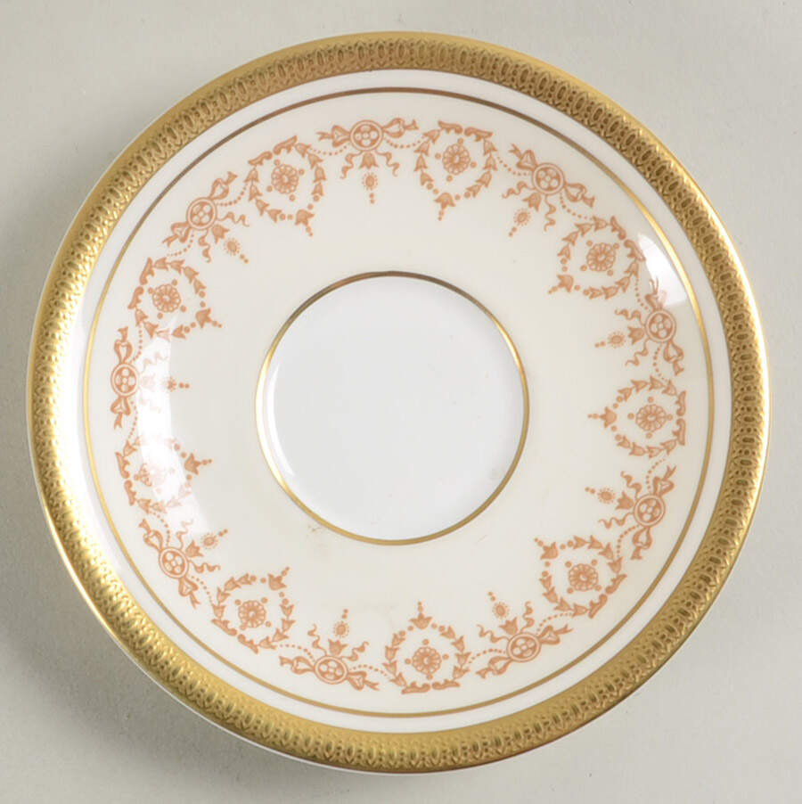 Gold Dowery Saucer for Footed Cup by John  Aynsley & Sons-1