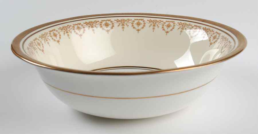 Gold Dowery 9" Round Vegetable Bowl by John  Aynsley & Sons-1