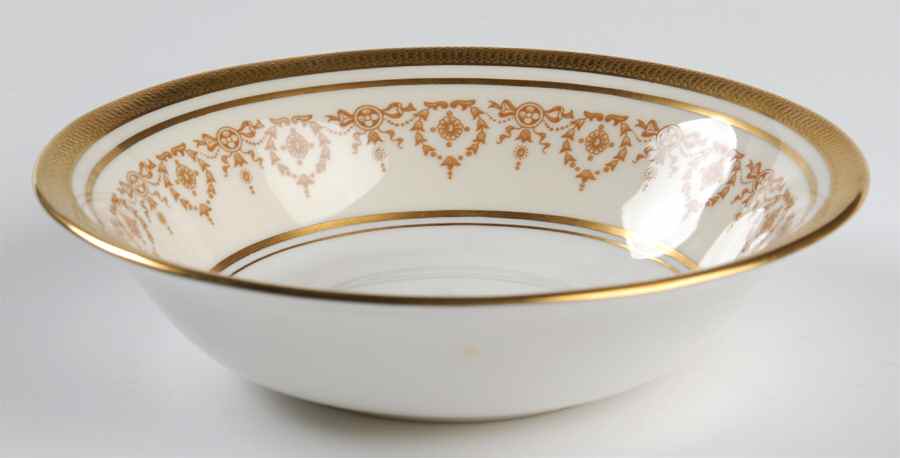 Gold Dowery Coupe Cereal Bowl by John  Aynsley & Sons-1