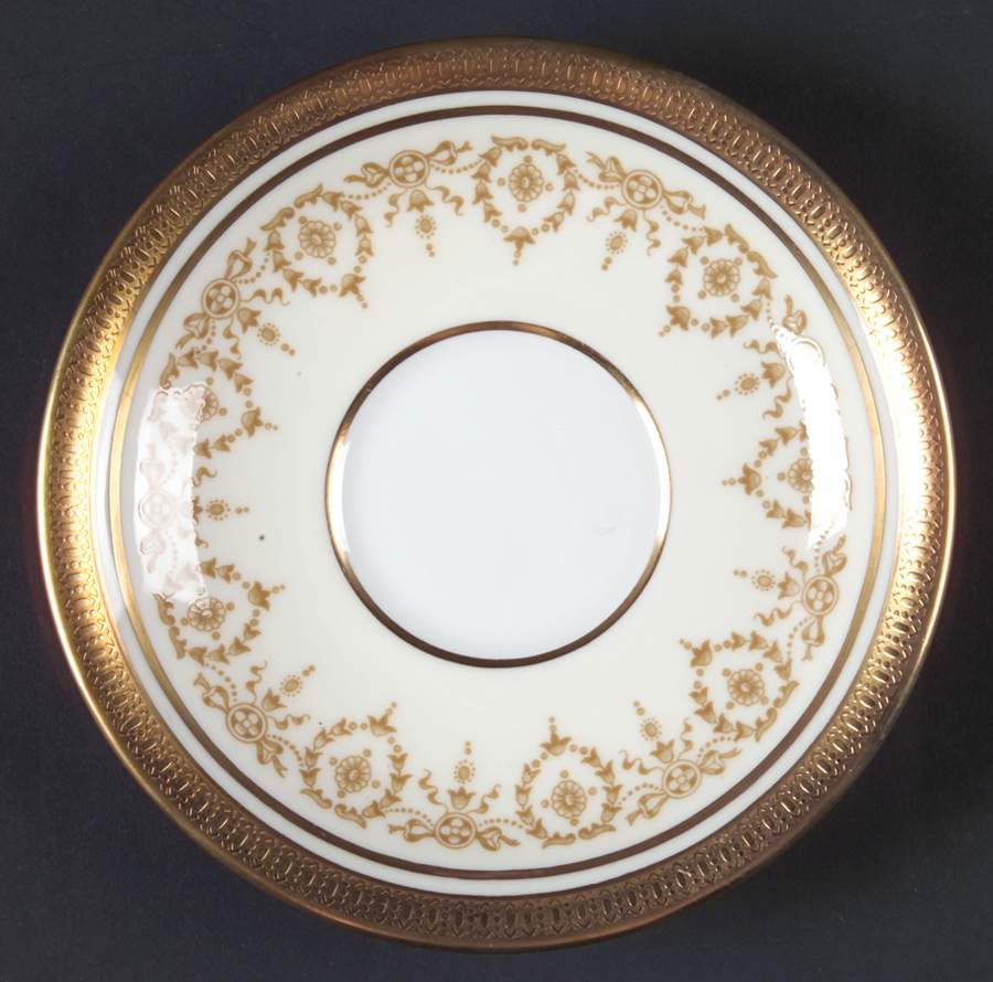 Gold Dowery Saucer by John  Aynsley & Sons-1