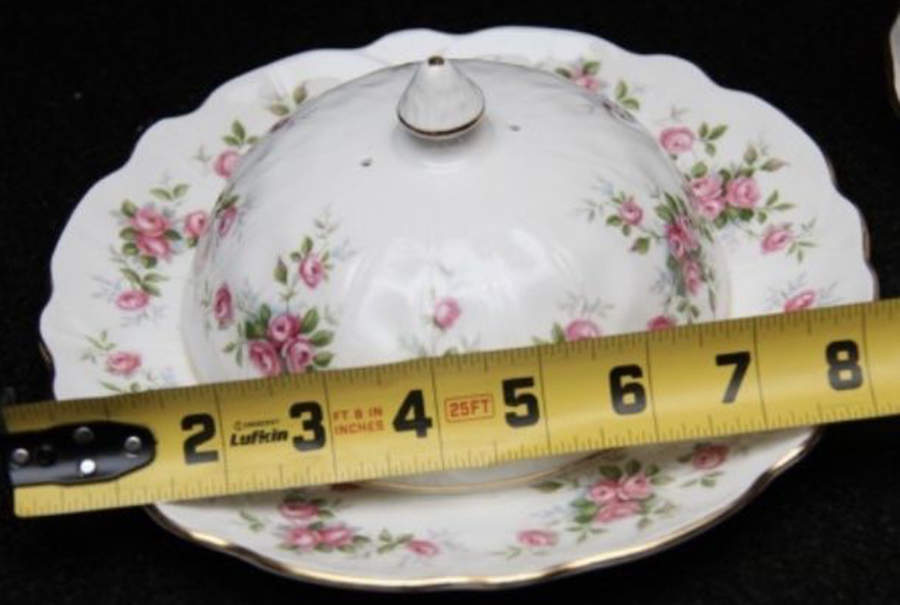 Grotto Rose Muffin Dish & Lid by John  Aynsley & Sons-1