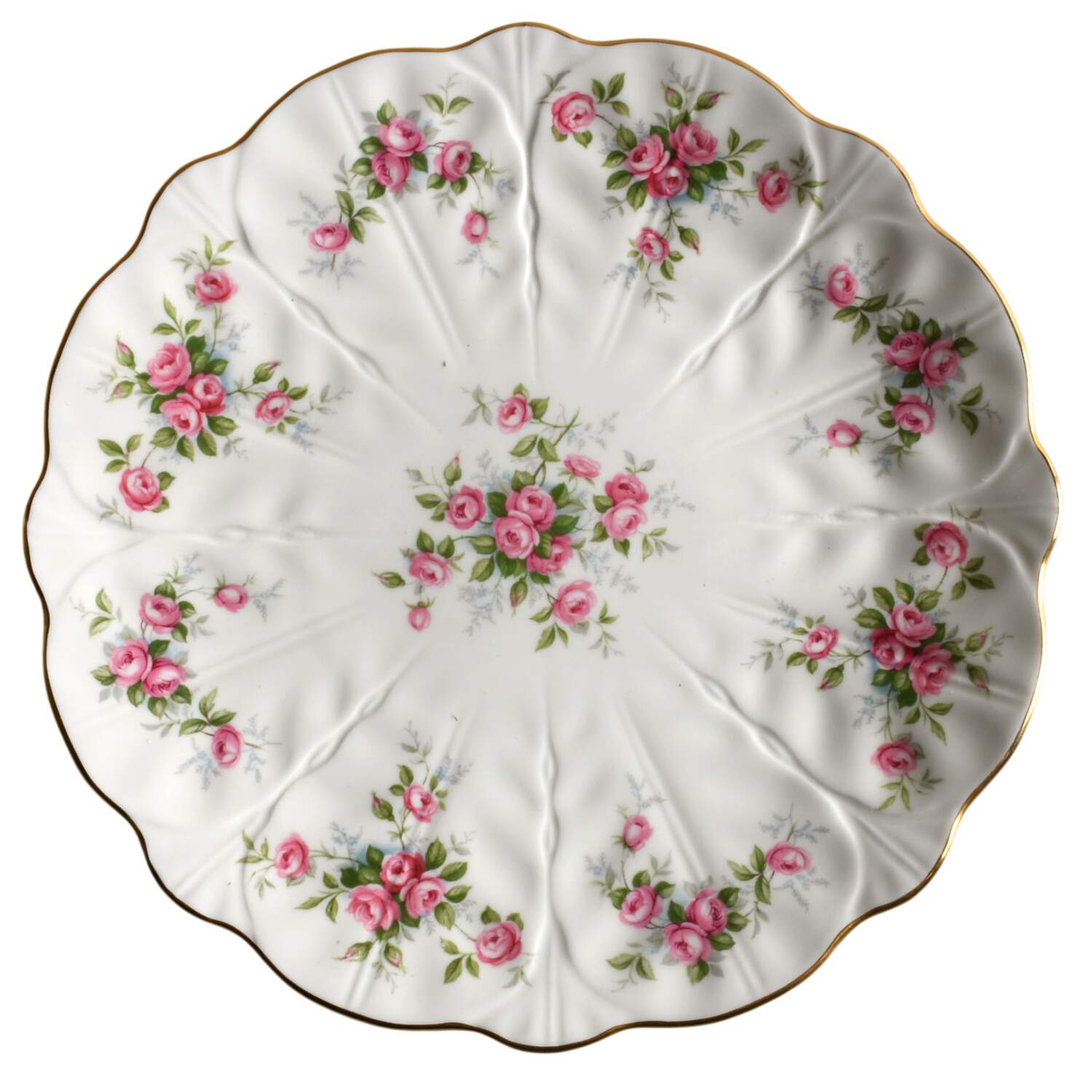 Grotto Rose Luncheon Plate by John  Aynsley & Sons-1