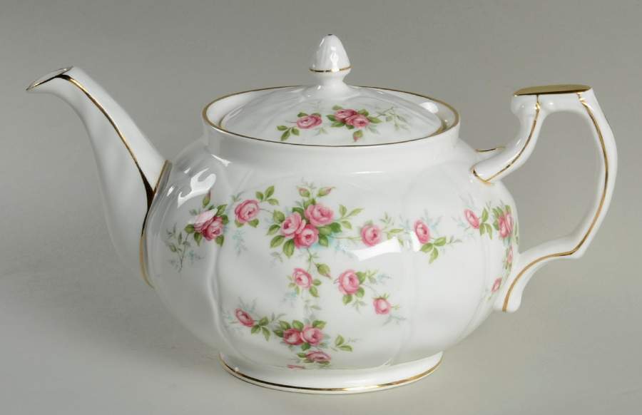 Grotto Rose Teapot & Lid by John  Aynsley & Sons-1
