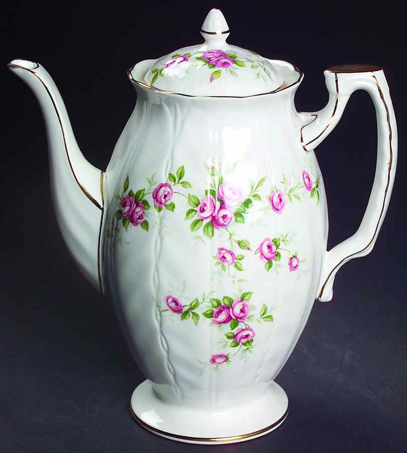 Grotto Rose Mini Coffee Pot & Lid by John  Aynsley & Sons-1