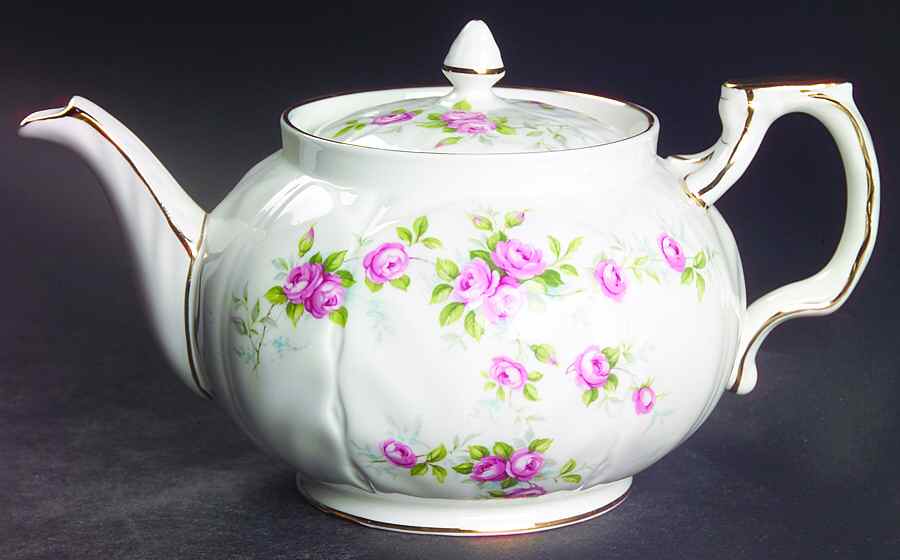 Grotto Rose Mini Teapot & Lid by John  Aynsley & Sons-1