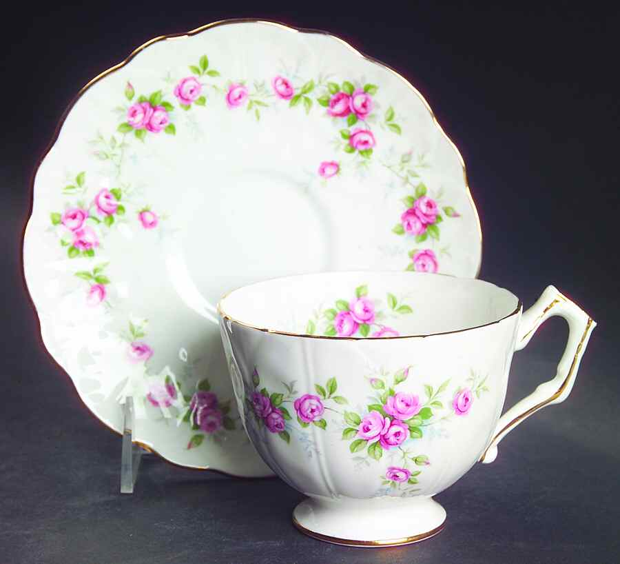 Grotto Rose Breakfast Cup & Saucer Set by John  Aynsley & Sons-1