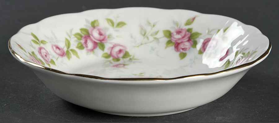 Grotto Rose Fruit/Dessert (Sauce) Bowl by John  Aynsley & Sons-1
