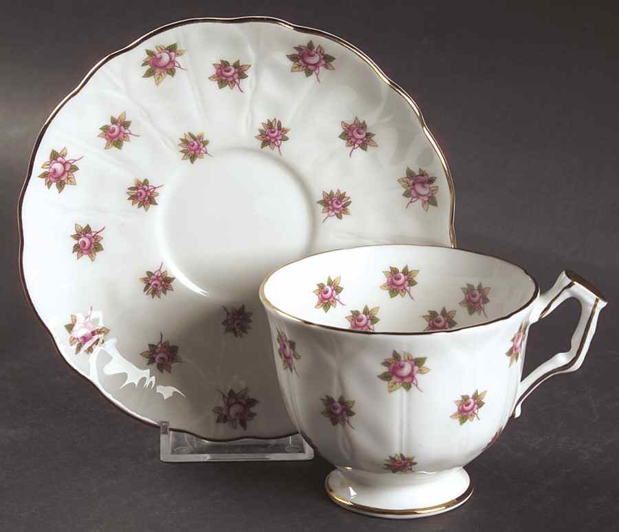 Hathaway Footed Cup & Saucer Set by John  Aynsley & Sons-1