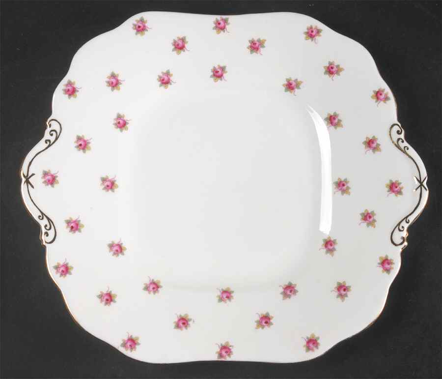 Hathaway Square Handled Cake Plate by John  Aynsley & Sons-1