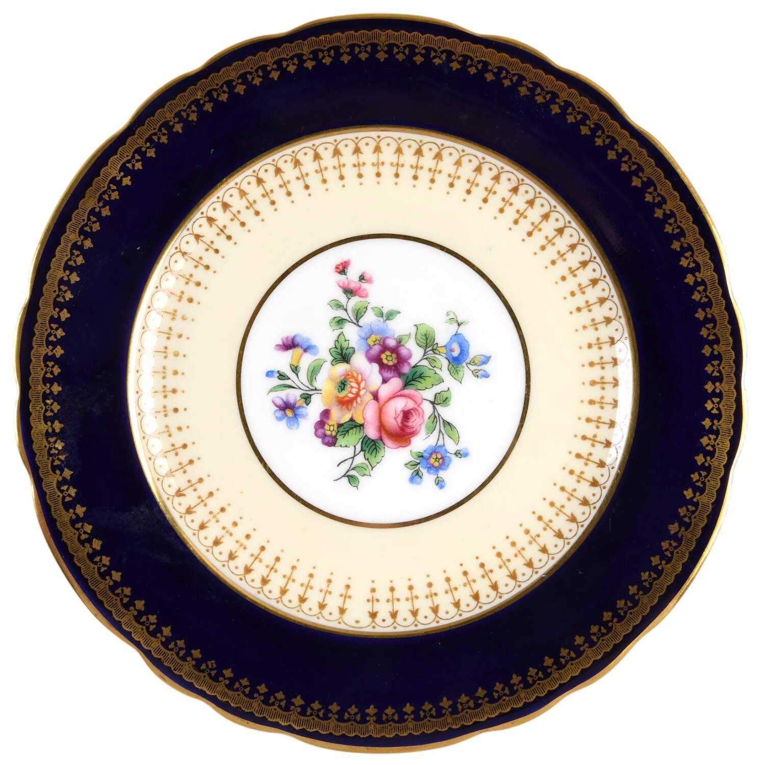 Hatfield Cobalt Blue Salad Plate by John  Aynsley & Sons-1