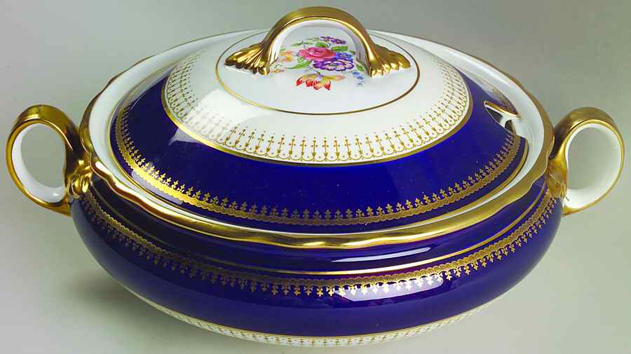 Hatfield Cobalt Blue Tureen &  Lid by John  Aynsley & Sons-1
