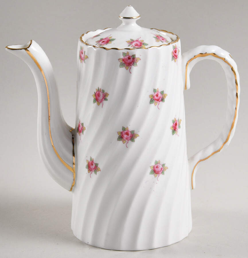 Hathaway Individual Coffee Pot & Lid by John  Aynsley & Sons-1
