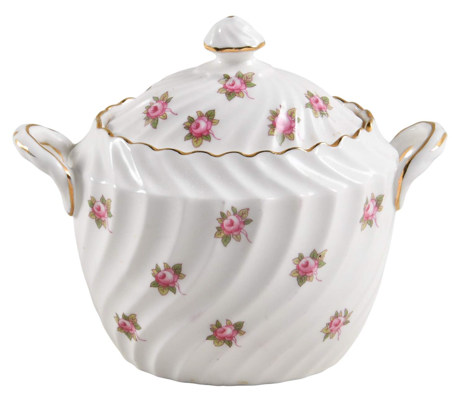 Hathaway Sugar Bowl & Lid by John  Aynsley & Sons-1