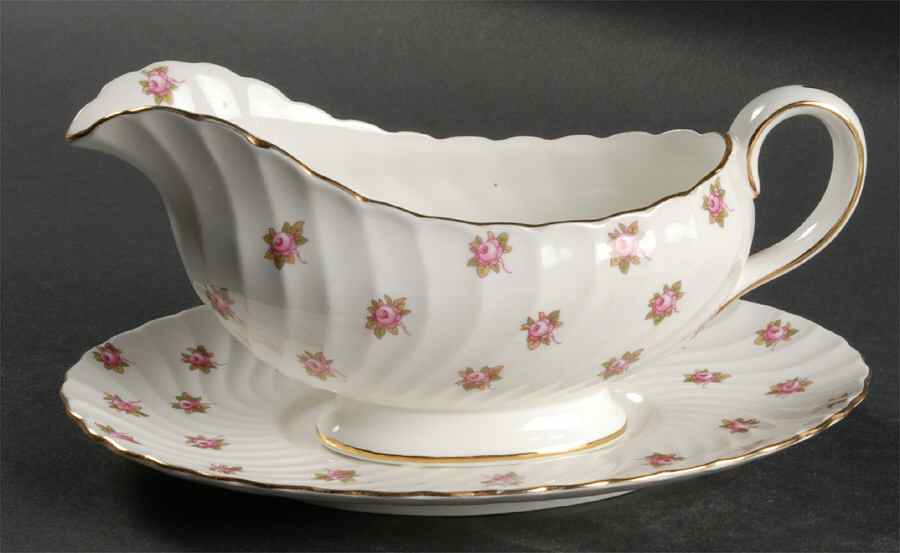 Hathaway Gravy Boat & Underplate by John  Aynsley & Sons-1