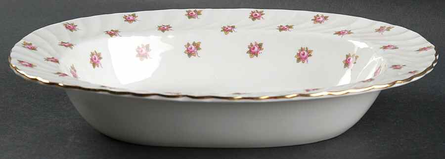 Hathaway 10" Oval Vegetable Bowl by John  Aynsley & Sons-1