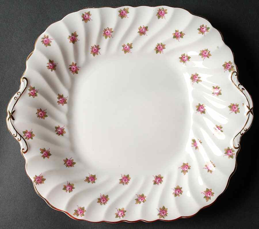 Hathaway Square Handled Cake Plate by John  Aynsley & Sons-1