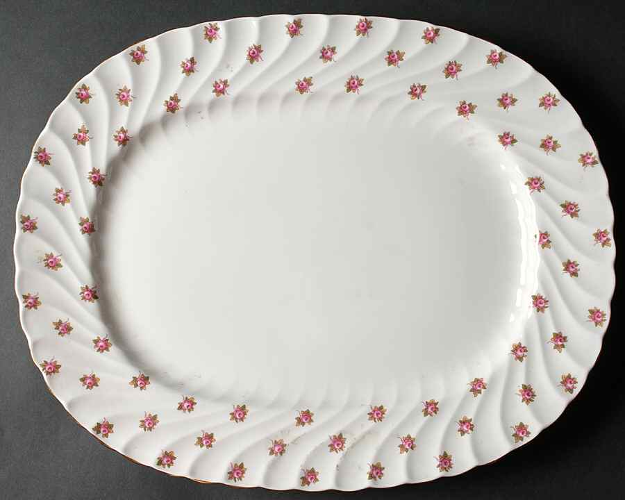 Hathaway 15" Oval Serving Platter by John  Aynsley & Sons-1