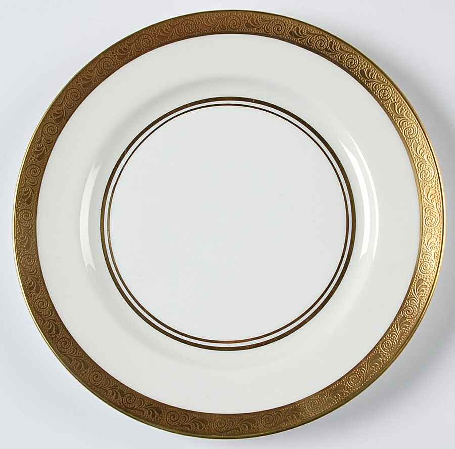 Helene Ivory (Smooth) Salad Plate by John  Aynsley & Sons-1