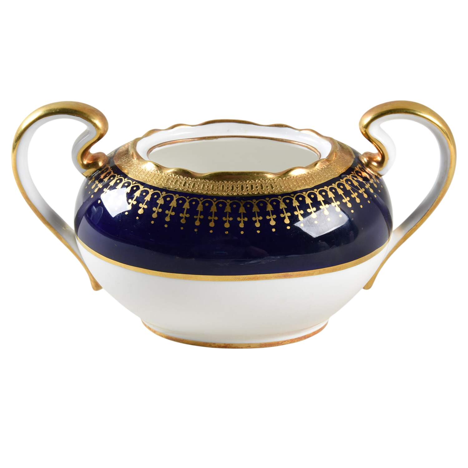 Hertford Cobalt (Scalloped) Sugar Bowl No Lid by John  Aynsley & Sons-1