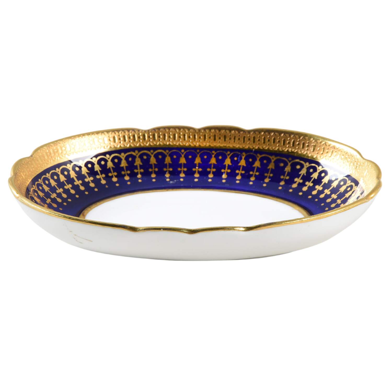 Hertford Cobalt (Scalloped) Nut Dish by John  Aynsley & Sons-1