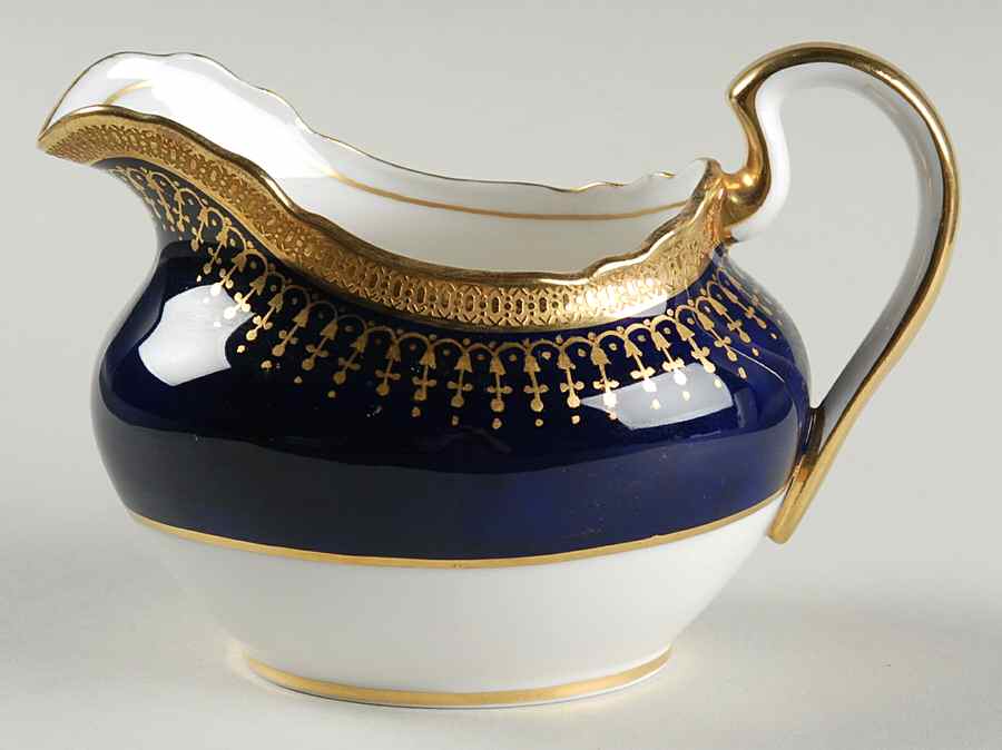Hertford Cobalt (Scalloped) Creamer by John  Aynsley & Sons-1
