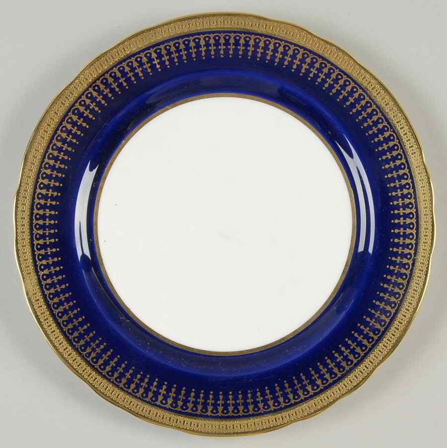 Hertford Cobalt (Scalloped) Salad Plate by John  Aynsley & Sons-1