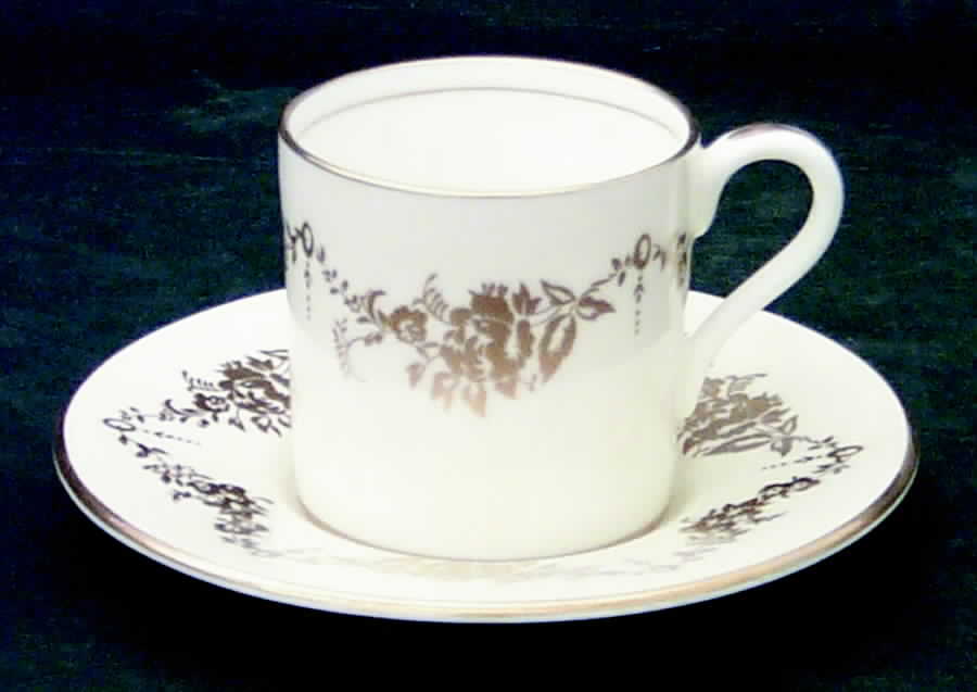Highfield Flat Demitasse Cup & Saucer Set by John  Aynsley & Sons-1