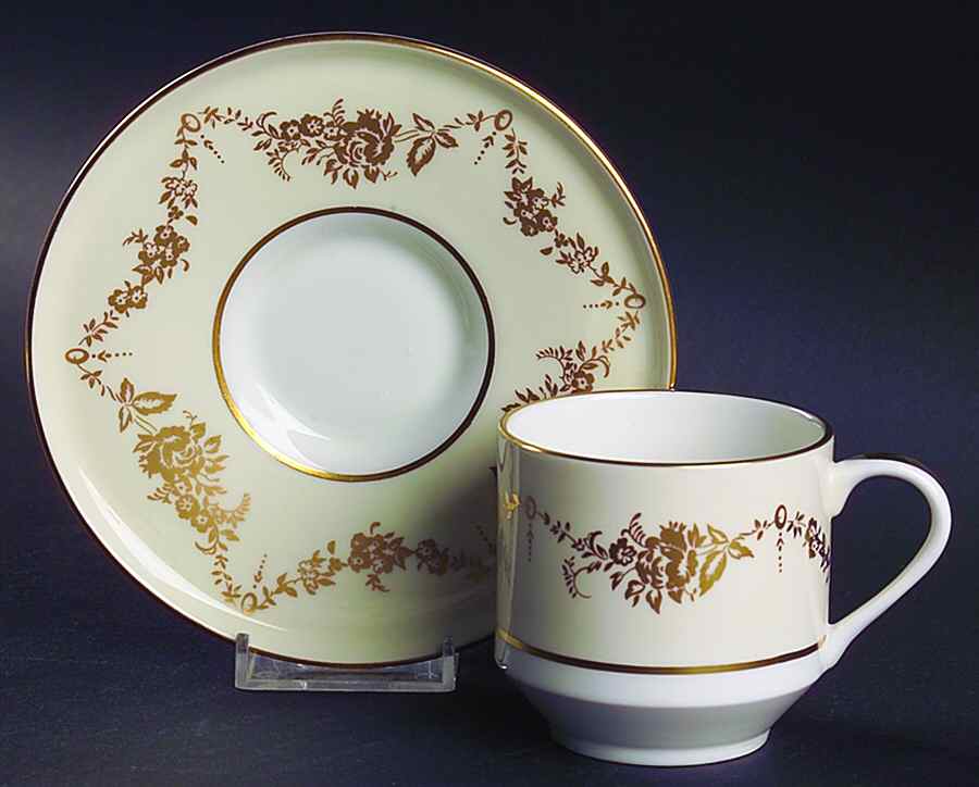 Highfield Flat Cup & Saucer Set by John  Aynsley & Sons-1
