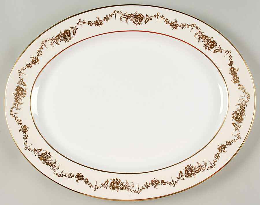 Highfield 15" Oval Serving Platter by John  Aynsley & Sons-1
