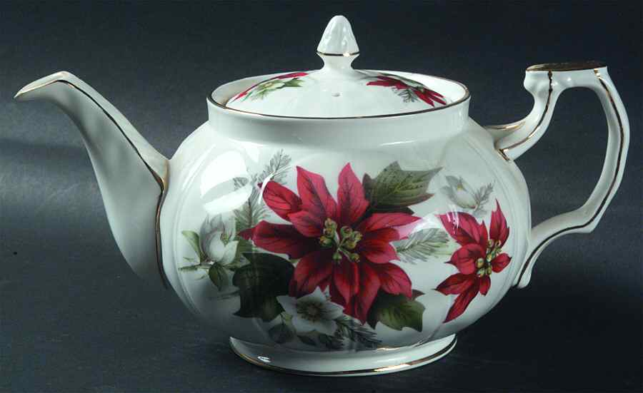 Holiday Bouquet Teapot & Lid by John  Aynsley & Sons-1