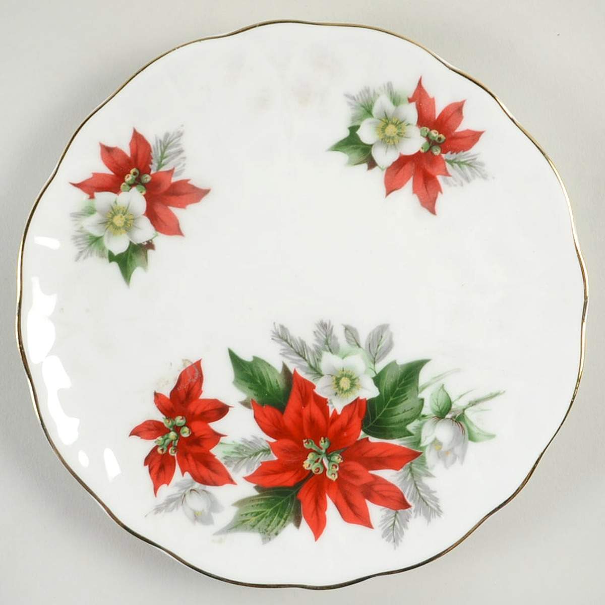 Holiday Bouquet Bread & Butter Plate by John  Aynsley & Sons-1