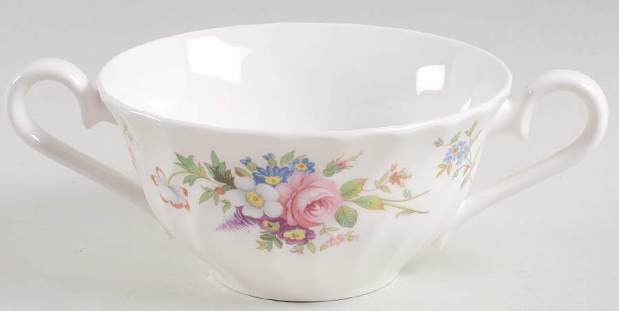 Howard Sprays Flat Cream Soup Bowl by John  Aynsley & Sons-1