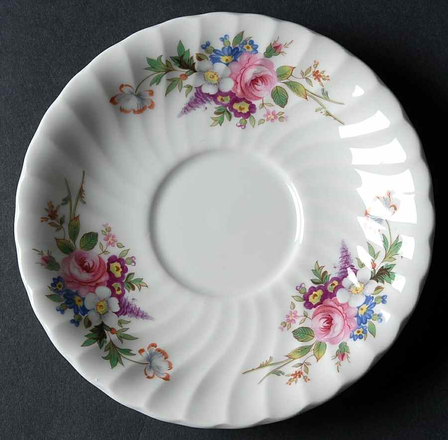 Howard Sprays Saucer for Flat Cup by John  Aynsley & Sons-1