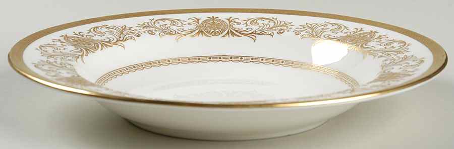 Imperial Gold Large Rim Soup Bowl by John  Aynsley & Sons-1