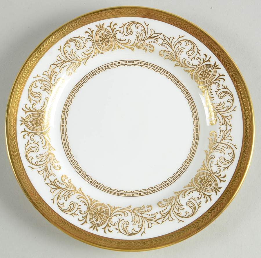 Imperial Gold Dessert/Pie Plate by John  Aynsley & Sons-1