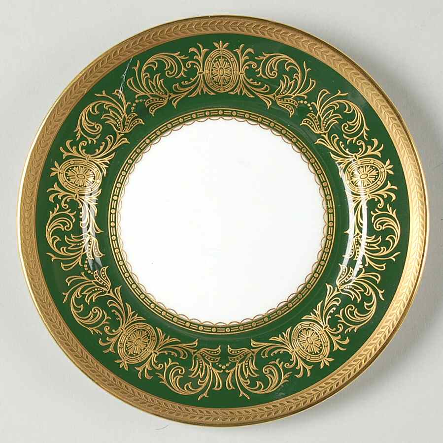 Imperial Laurel Green Bread & Butter Plate by John  Aynsley & Sons-1
