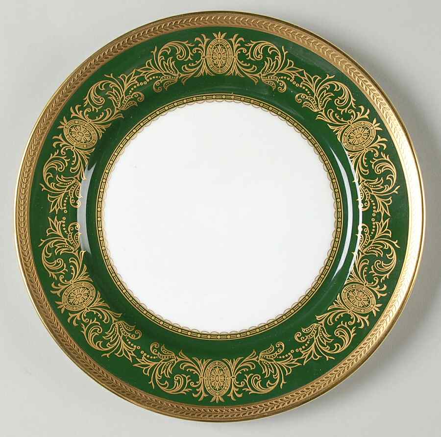 Imperial Laurel Green Salad Plate by John  Aynsley & Sons-1