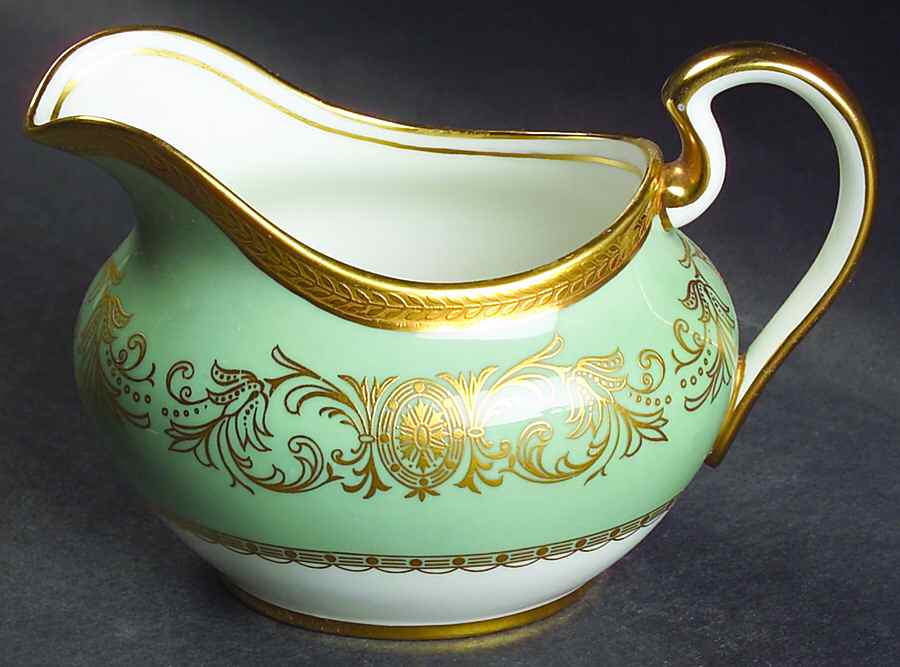 Imperial Nile Green Creamer by John  Aynsley & Sons-1