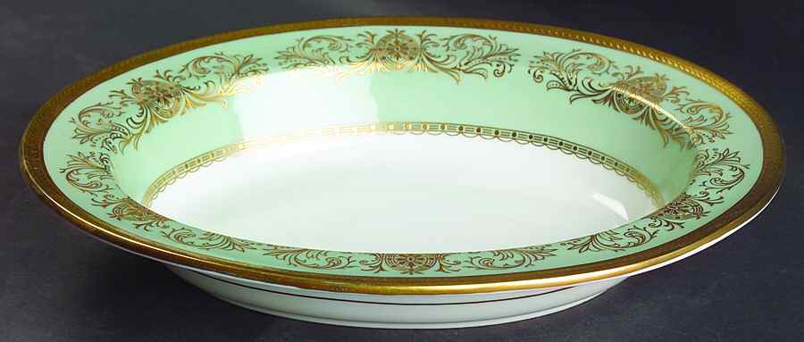 Imperial Nile Green 10" Oval Vegetable Bowl by John  Aynsley & Sons-1