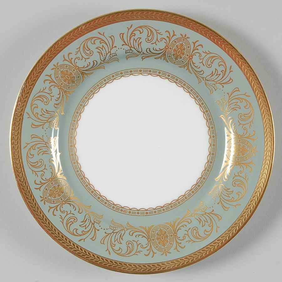 Imperial Nile Green Bread & Butter Plate by John  Aynsley & Sons-1