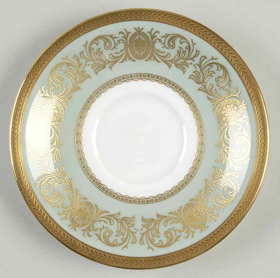 Imperial Nile Green Saucer for Cream Soup Bowl by John  Aynsley & Sons-1