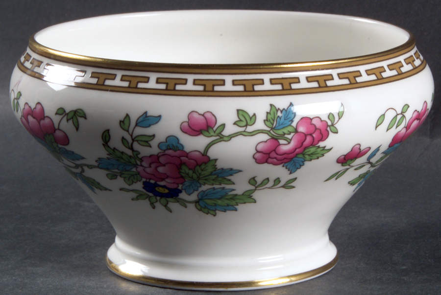 Indian Tree (Gold Trim, Gold Key, Smooth) Open Sugar Bowl by John  Aynsley & Sons-1