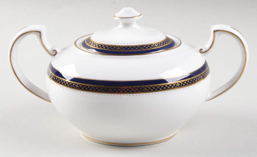 Jubilee Cobalt Blue Sugar Bowl & Lid by John  Aynsley & Sons-1