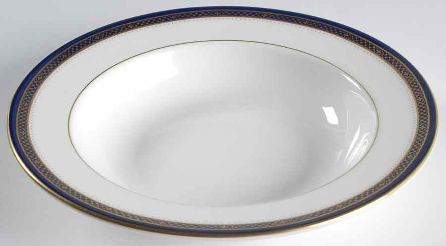 Jubilee Cobalt Blue Rim Soup Bowl by John  Aynsley & Sons-1