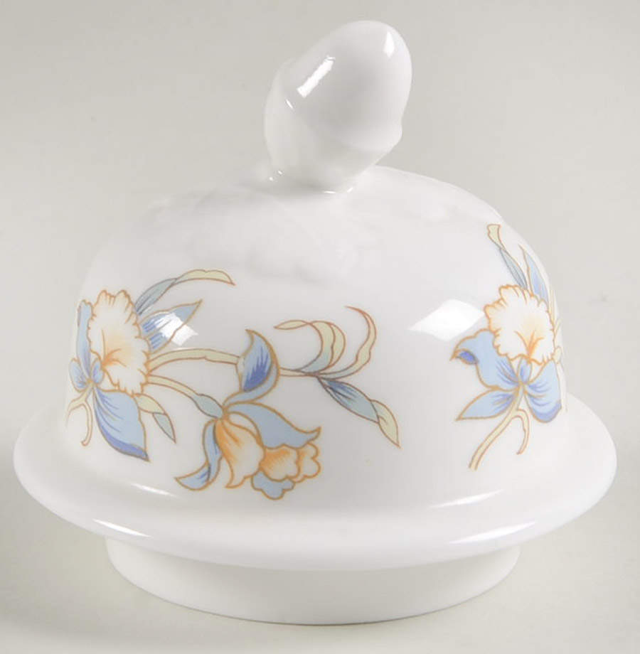 Just Orchids Lid for Medium Ginger Jar by John  Aynsley & Sons-1